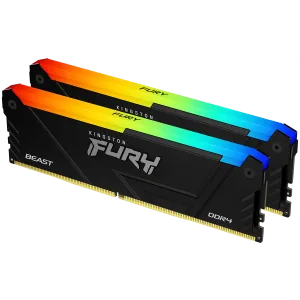 Kingston 16GB 3200MT/s DDR4 CL16 DIMM (Kit of 2) FURY Beast RGB