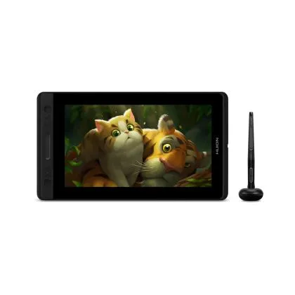 Tableta grafica HUION Kamvas Pro 13, USB-C, Negru/Silver