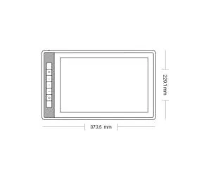 Tabletă grafică HUION Kamvas Pro 13, 13,3", 2,5K 2560 x 1600, negru