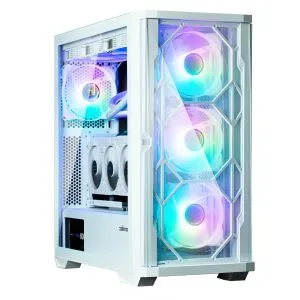 Zalman Case EATX - Z10 DUO White - Mesh/Tempered Glass