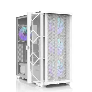 Zalman Case EATX - Z10 DUO White - Mesh/Tempered Glass