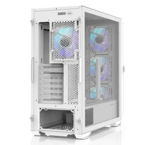 Zalman Case EATX - Z10 DUO White - Mesh/Tempered Glass