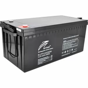 Baterie LiFePO4 Litiu Ion pentru Sisteme Solare LFP12.8V200AH 12V / 200Ah -522/ 240 /219 mm F12/M8 RITAR