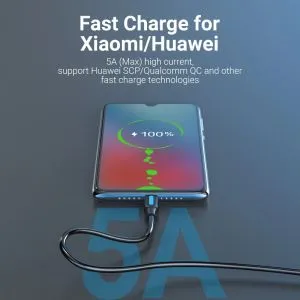 Vention USB 3.1 Type-C / USB 2.0 AM - 1M Black 5A Fast Charge - CORBF