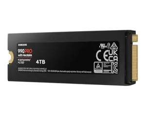 Hard disk Samsung SSD 990 PRO 4TB Heatsink PCIe 4.0 NVMe 2.0 M.2 V-NAND 3-bit MLC, 256-bit Encryption, Read 7450 MB/s Write 6900 MB/s