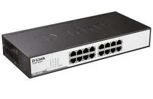 Switch D-Link 16-Port 10/100Mbps Fast Ethernet Unmanaged Switch, rack mountable