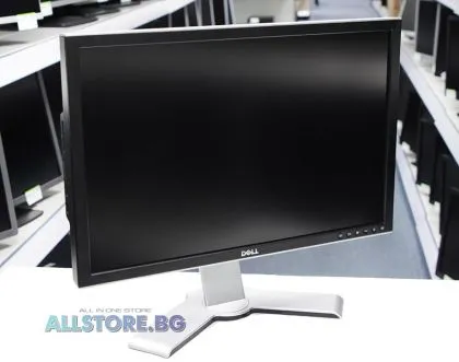 Dell 2407WFP, 24,1 inchi 1920x1200 WUXGA 16:10 Hub USB, argintiu/negru, grad B incomplet