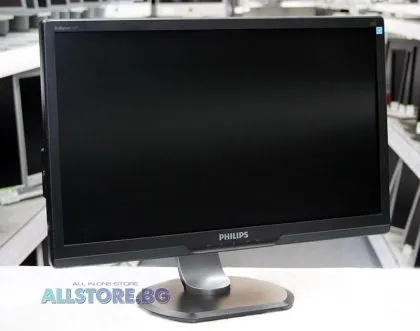 Philips 241P3LEB, 24" 1920x1080 Full HD 16:9 Stereo Speakers + USB Hub, Black, Grade B