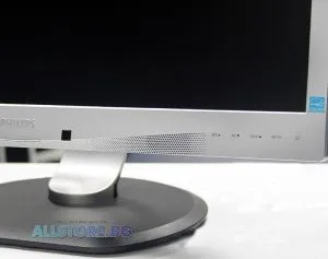 Philips 240P4QPYES, 24.1" 1920x1200 WUXGA 16:10 Stereo Speakers + USB Hub, Silver/Black, Grade B