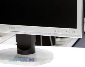 Philips 240BW9, 24" 1920x1200 WUXGA 16:10 Stereo Speakers + USB Hub, Silver/Black, Grade B
