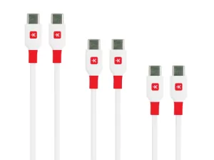 Комплект кабели Skross, USB-C - USB-C 2.0 мъжко, 0.15/ 1.20/ 2.0 м