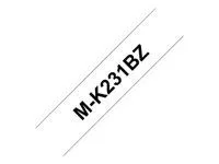 BROTHER MK231BZ tape cassette 12mmx8m black on white none laminate for P-touch 60 65 75 80 85 110