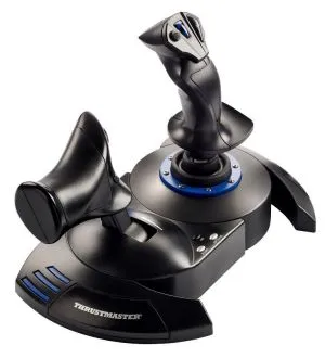 Thrustmaster T.Flight Hotas 4 Flight Simulator Joystick cu fir pentru PC / PS4, Negru