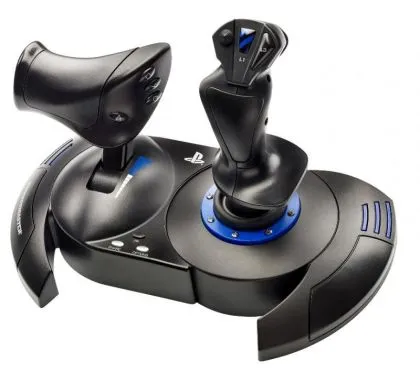 Thrustmaster T.Flight Hotas 4 Flight Simulator Joystick cu fir pentru PC / PS4, Negru