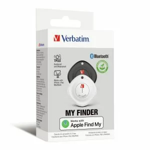 Tracking device Verbatim MYF-02 MyFinder Bluetooth Item Finder 2 pack Black/White