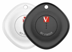 Tracking device Verbatim MYF-02 MyFinder Bluetooth Item Finder 2 pack Black/White
