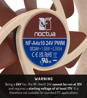 Ventilator Noctua 40x40x10mm 24V - NF-A4x10-24V-PWM
