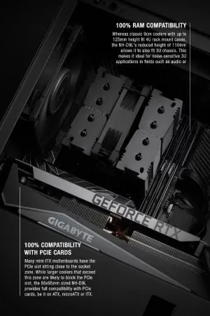 Noctua Охладител CPU Cooler NH-D9L chromax.black - LGA1851/1700/1200/AM5