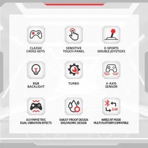Gamepad Marvo Gamepad Monka Contra GT-96 - PS4, RGB, Wireless, Vibration