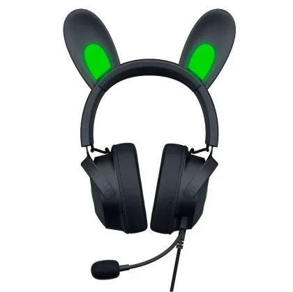 Razer Kraken Kitty V2 Pro, Gaming Wired Headset, Razer Chroma RGB, Stream Reactive Lighting, Docked Mode, 50 mm audio drivers, USB, Passive noise-cancelling Microphone, Volume Control