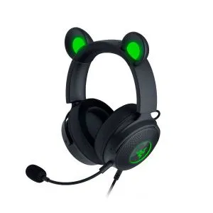 Razer Kraken Kitty V2 Pro, Gaming Wired Headset, Razer Chroma RGB, Stream Reactive Lighting, Docked Mode, 50 mm audio drivers, USB, Passive noise-cancelling Microphone, Volume Control