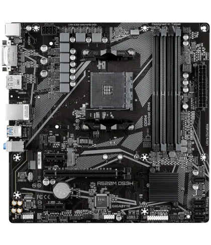 Placa de baza GIGABYTE A520M-DS3H V2, Socket AM4, mATX, 4xDDR4, M.2