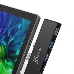 Stație de andocare j5create ULTRADRIVEMINIDOCK JCD324, pentru MS Surface Pro 7