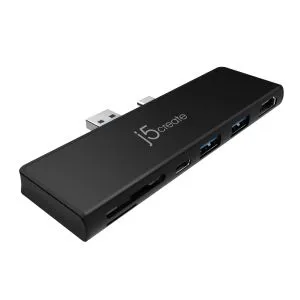 Stație de andocare j5create ULTRADRIVEMINIDOCK JCD324, pentru MS Surface Pro 7