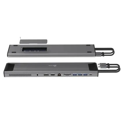Stație de andocare j5create JCD552, M.2 NVMe, USB-C Gen 2