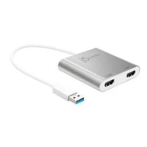 j5create USB 3.0 to Dual HDMI Multi-Monitor Adapter