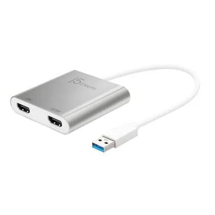 Adaptor j5create JUA365, Pentru 2 monitoare, USB-A 3.0 - Dual HDMI