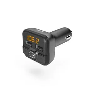 Transmițător FM HAMA AUX-IN + USB-IN, MP3, Negru