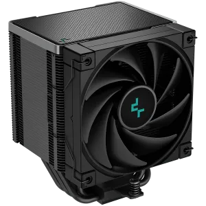 DeepCool AK500 Zero Dark, CPU Air Cooler, 1x120mm FK120 PWM FDB Fan, Digital Display, ARGB, TDP 240W, 5 Heatpipes, Black, LGA2066/2011-v3/2011/1700/1200/115x, AMD AM5/AM4, 127x117x160 mm(LxWxH), 3Y,R-AK500-BKNNMT-G-1