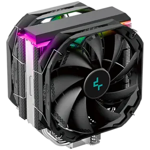 DeepCool AS500, răcitor de aer pentru procesor, ventilator 1x140mm FK120 PWM FDB, LED RGB adresabil, rulment dinamic fluid, Intel LGA2066/2011-v3/2011/1700/1200/1151/1150/1155×1155, AMD AM514×41, AMD2066/2011-v3/2011/1700/1200/1151/1150/1155×4 mm(L×L×A) P