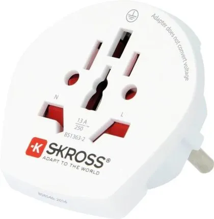 Skross 1.500211-E Travel adapter CA W to EU