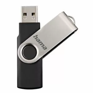Stick de memorie USB HAMA Rotate, 16GB, USB 2.0, 10mb/s, negru