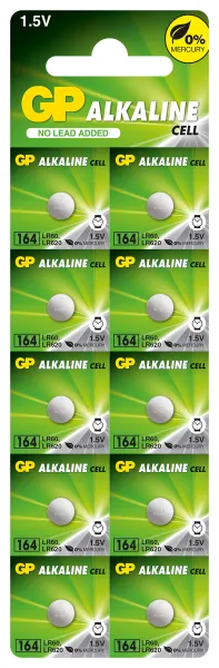 Alkalin düğme pil GP164 LR-621/ 1 adet/1.55V AG1 GP için 10 adet/paket fiyatı