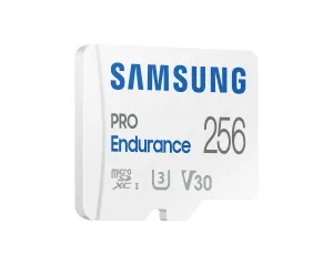Card de memorie Samsung PRO Endurance, microSDXC, UHS-I, 256 GB, Adaptor