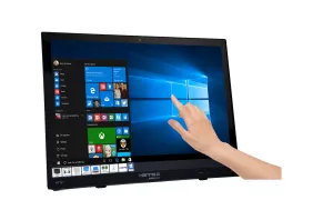 Dokunmatik monitör HANNSPREE HT 161 HNB, TFT, 15,6 inç, Beyaz, HD Ready, D-Sub, HDMI, 10 Nokta Dokunmatik, Siyah