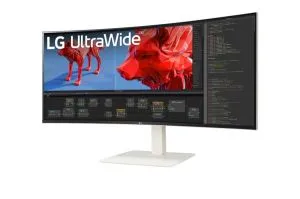 Monitor LG 38WR85QC-W, 37,5 inchi UltraWide AG, panou IPS curbat 21:9, 1 ms (GtG), 1000:1, 450 cd/m2, WQHD+ (3840x1600), HDR600, DCI-P3 98%, NVIDIAnc, AMD Free G-SYNC, 144Hz, USB Type-C, RJ45, Difuzoare 7Wx2, HDMI, DisplayPort, KVM, PBP, PIP, Tilt, Negru