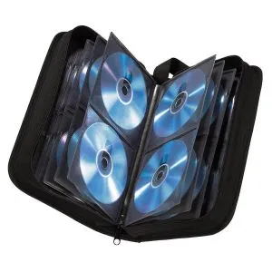 CD/DVD/Blu-ray Wallet, 64 HAMA, black