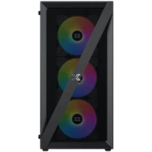 Blade EN40887 ATX/M-ATX/MINI ITX, USB3.0 X1, USB2.0 X2, HD AUDIO, Mehsed Grill Frontpanel & Left Tempered Glass, 4PCS X20C Auto Running LED Fan