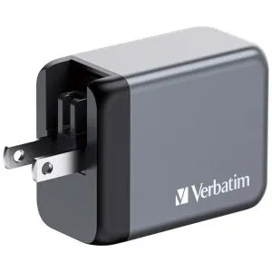 Charger Verbatim GNC-65 GaN Charger 3 Port 65W USB A/C (EU/UK/US)