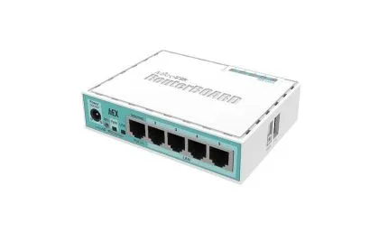 Ethernet router MiKrotik RB750GR3 HEX, 5 x 10/100/1000 Mbps, PoE, White
