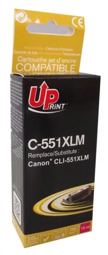 Mürekkep Püskürtmeli UPRINT CLI-551XL CANON, Çipli, Macenta