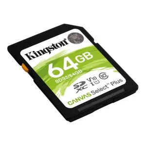 Hafıza kartı Kingston Canvas Select Plus SD, 64GB