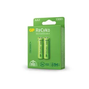 Akü Pil R6 AA 130AAHC-EB2 1300mAh NiMH 2 adet. GP ambalajında