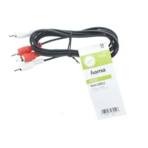 Hama Audio Cable, 2 RCA Plugs - 2 RCA Plugs, 1.5 m