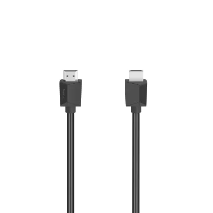 Cablu HAMA 205005, de mare viteză, HDMI tată - HDMI tată, 4K,18Gbit/s, Ethernet, 1,5 m, ecranat, negru