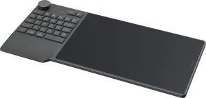Tabletă grafică HUION Inspiroy Keydial KD200, USB-C, Bluetooth, Gri metal